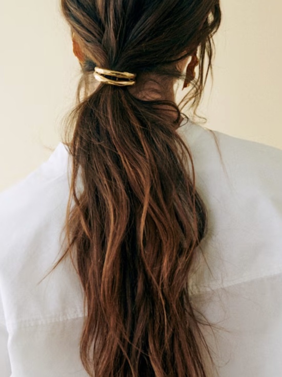 Sezane | Hair Accessories | Adina Hair Accessory | Gold main image 3